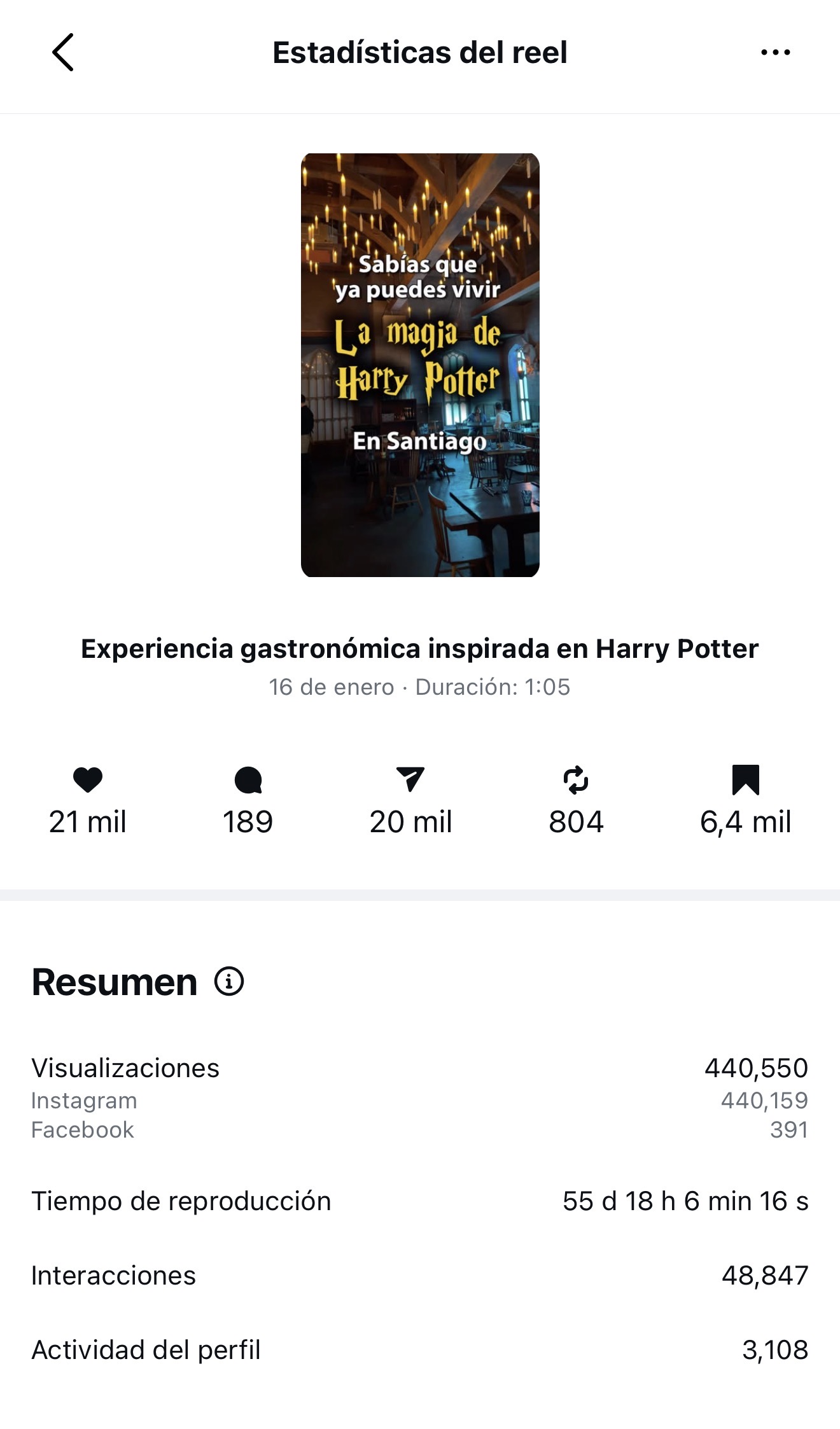 Caso viral Incantum Santiago - Datos de un Viajero, 440K views